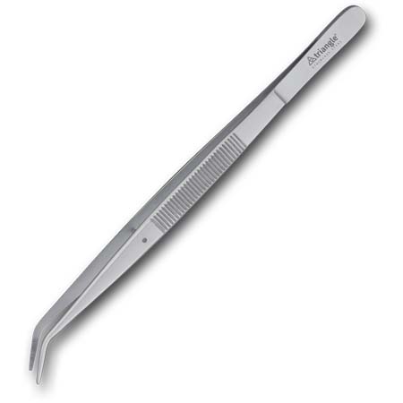 6" Competition Offset Tweezer, Stainless