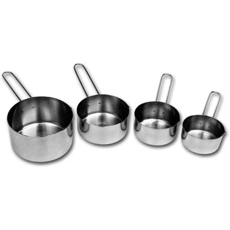 4 Pc. Measuring Cup Set, Stainless Steel