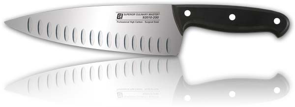 8" Chef‘s Knife, Granton and Wide Blade